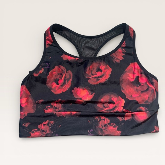 Victoria's Secret Other - Victoria's Secret Black and Red Floral Sports Bra, Large